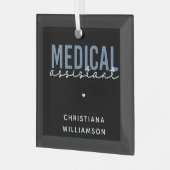MA | Klinischer Assistent Ornament Aus Glas (Vorderseite links)
