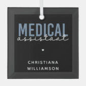 MA | Klinischer Assistent Ornament Aus Glas (Vorderseite)