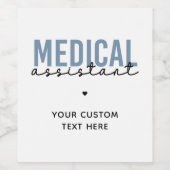 MA | Klinischer Assistent Weinetikett (Einzelnes Label)