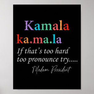 Ma La Kamala Harris Definition Madam Präsidentin 2 Poster