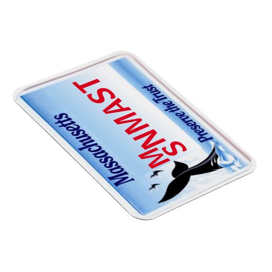 MA License Plate Magnet (Rechte Seite)