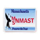 MA License Plate Magnet (Horizontal)