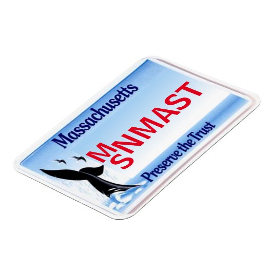 MA License Plate Magnet (Linke Seite)