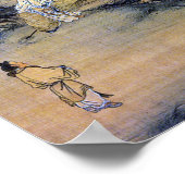 Ma Lin Stille Beim Wind im Kiefernwald Poster (Ecke)