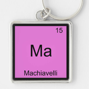 Ma - Machiavelli Lustiges Chemie-Element-Symbol Schlüsselanhänger