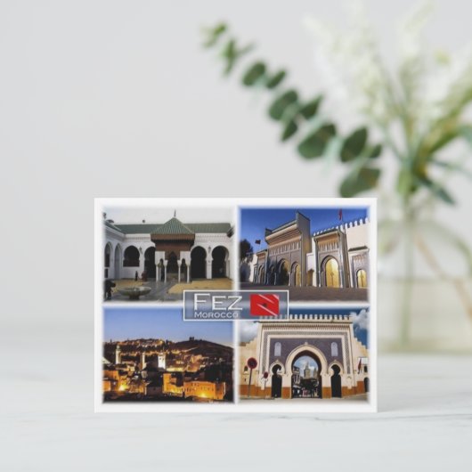 MA Marokko - Fez - Postkarte (Stehend Vorderseite)