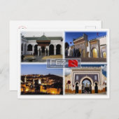 MA Marokko - Fez - Postkarte (Vorne/Hinten)