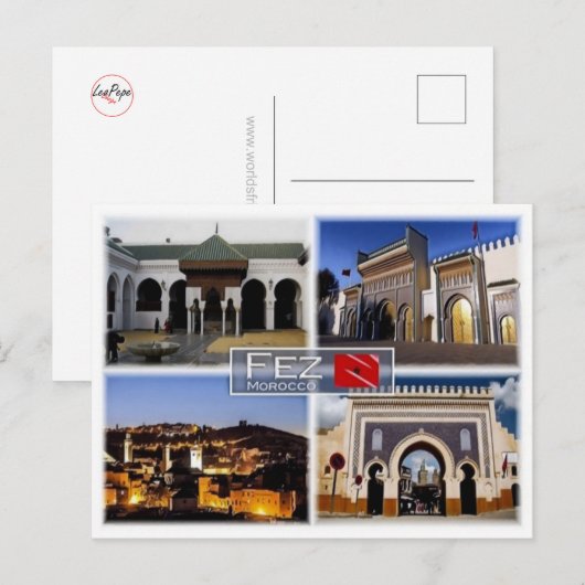 MA Marokko - Fez - Postkarte (Vorne/Hinten)