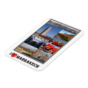 MA Marokko - Marrakesch - I Liebe Mosaic - Magnet
