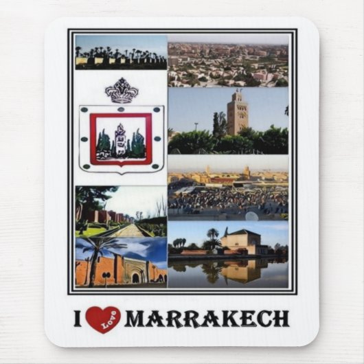 MA Marokko - Marrakesch - I Liebe Mosaic - Mauspad (Vorne)