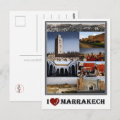 MA Marokko - Marrakesch - Postkarte (Vorne/Hinten)