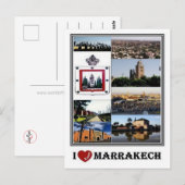 MA Marokko - Marrakesch Postkarte (Vorne/Hinten)
