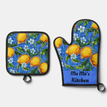 Ma Ma's Kitchen blau und gelb