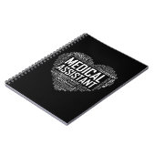 MA Medical Assistant Heart Liebe T Shirt Gift Clin Notizblock (Linke Seite)