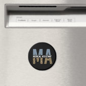 MA Medical Assistant Leopard Print Magnet (In Situ (Geschirrspüler))