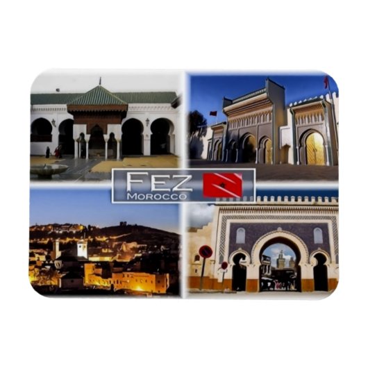 MA Morocco - Fez - Magnet (Horizontal)