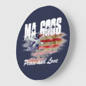 MA-Schmiere-Uhr Große Wanduhr (Winkel)