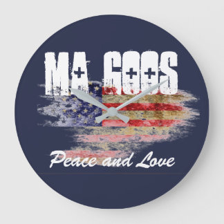 MA-Schmiere-Uhr Große Wanduhr