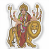 Maa Durga Aufkleber (Vorderseite)