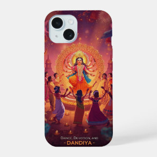 Maa Durga - Das Herz der Dussehra-Feiern iPhone 15 Hülle