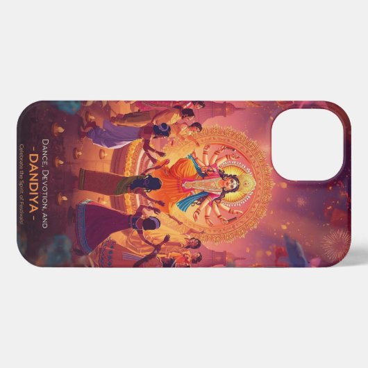 Maa Durga - Das Herz der Dussehra-Feiern iPhone Hülle (Rückseite (Horizontal))