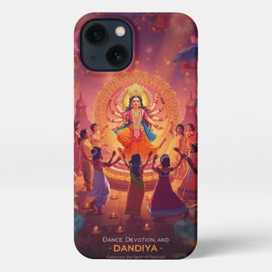 Maa Durga - Das Herz der Dussehra-Feiern iPhone Hülle (Rückseite)