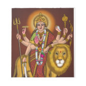 Maa Durga Notepad Notizblock (Vorderseite)
