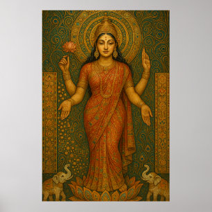 Maa Lakshmi : Göttin des Wohlstands und des Wohlst Poster