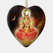 Maa Maha Lakshmi Devi Laxmi Göttin des Reichtums Keramik Ornament (Rechts)