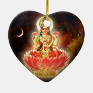 Maa Maha Lakshmi Devi Laxmi Göttin des Reichtums Keramik Ornament