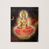 Maa Maha Lakshmi Devi Laxmi Göttin des Reichtums Puzzle (Vertikal)