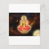 Maa Maha Lakshmi Devi Laxmi Postkarte (Vorderseite)