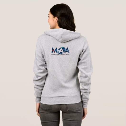 MAA Zip Up Hoodie (Schwarz voll)