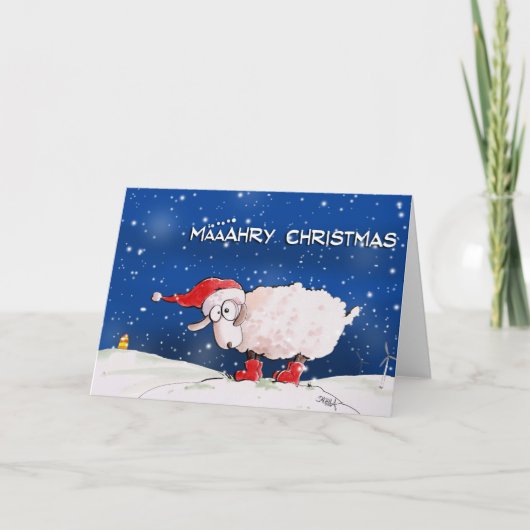 Määähry Christmas Feiertagskarte (Vorderseite)