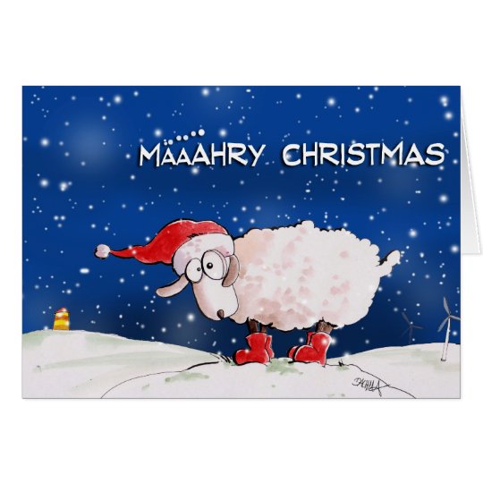 Määähry Christmas Karte