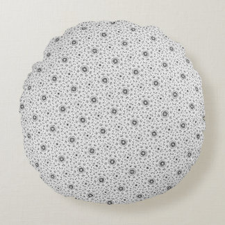 Maacah001 abstraktes Doodle Rundes Kissen