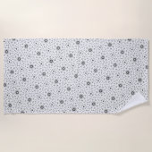 Maacah001 abstraktes Doodle Strandtuch (Vorderseite)