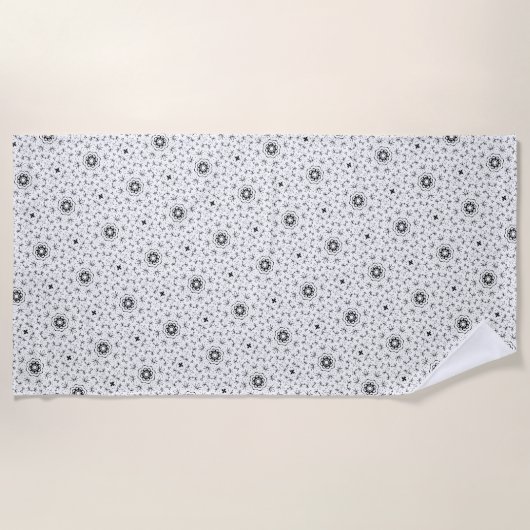 Maacah001 abstraktes Doodle Strandtuch (Vorderseite)