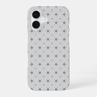 Maacah001 Schwarz-Weiß-Abstrakt-Kritzelei iPhone 16 Hülle