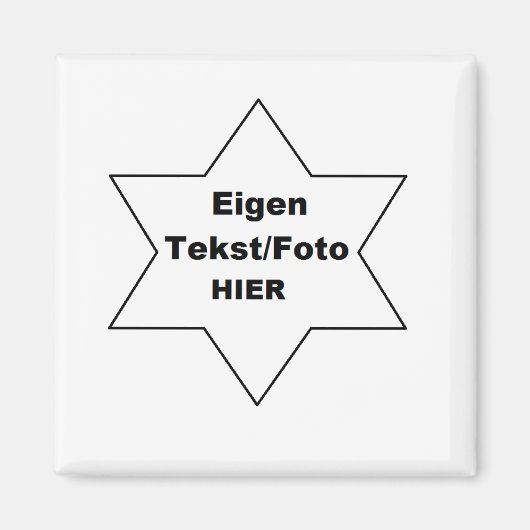 Maak je eigen magneet magnet (Vorne)