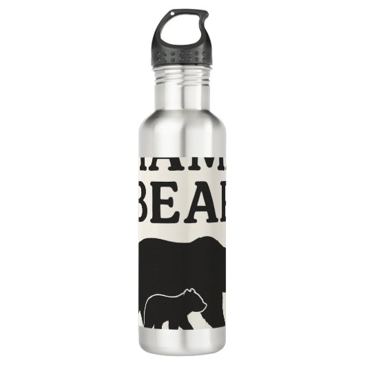 "MAAM BEAR" EDELSTAHLFLASCHE (Vorderseite)