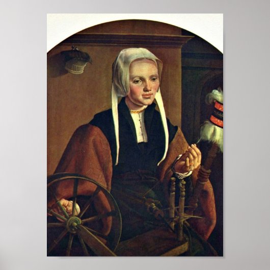 Maarten van Heemskerck - Portrait einer Frau Poster (Vorne)