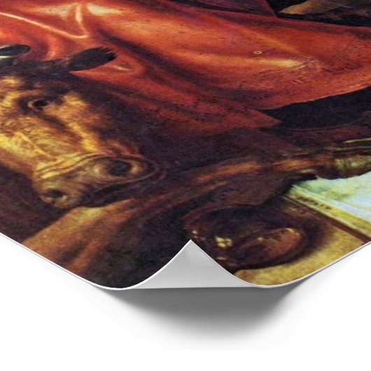 Maarten van Heemskerck - StLuke-Malerei Poster (Ecke)