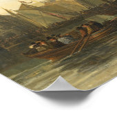 Maas at Dordrecht - Aelbert Cuyp Fine Art Poster (Ecke)