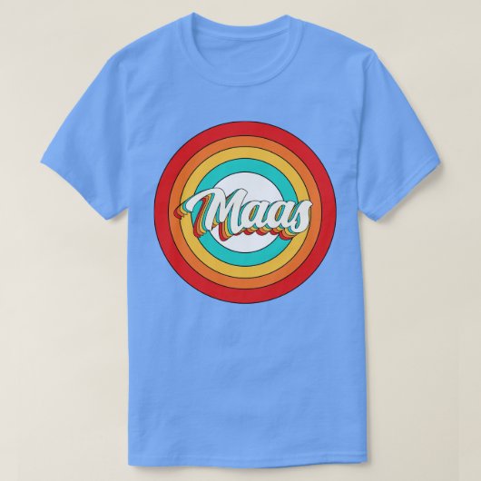 Maas Name Shirt Vintag Maas Circle (Design vorne)