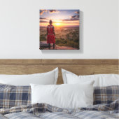 Maasai artwork canvas leinwanddruck (Insitu (Schlafzimmer))