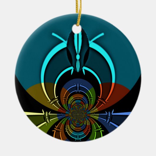 Maasai Colors Hakuna Matata Keramik Ornament (Vorne)