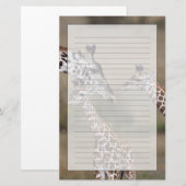 Maasai Giraffe (Giraffe Tippelskirchi) Briefpapier (Vorne/Hinten)