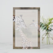 Maasai Giraffe (Giraffe Tippelskirchi) Briefpapier (Stehend Vorderseite)