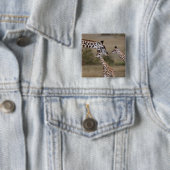 Maasai Giraffe (Giraffe Tippelskirchi) Button (Beispiel)